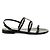 Saint Laurent Leder Sandalen New Cassandra BDATT - Ansicht 4