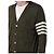 Thom Browne Klassische Merinowoll-Cardigan Grün - Ansicht 6