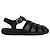 Prada Sandali da pescatore in gomma Nero