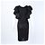 Vestido con ribete de seda Lanvin Negro - vista 3