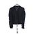 Moncler Damen Mesh Zip-Up Jacke Schwarz