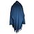 Salvatore Ferragamo Blauer Fransen-Schal Cashmere-Mantel (Einheitsgröße) - Ansicht 2