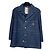 Gucci Stone Washed Denim Jacke Blau