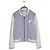 Thom Browne Giacca Bomber Seersucker da Baseball Blu