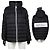 Chaqueta corta con capucha Pluvise de Moncler Negro