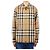 Burberry Camicia oversize in cotone a quadri esagerati Marrone