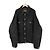 Balenciaga Giacca in denim giapponese imbottita nera da uomo - vista 3