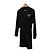 Louis Vuitton Vestido Mini de Algodón con Logo de Cristal LV para Mujeres Negro