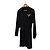 Louis Vuitton Vestido Mini de Algodón con Logo de Cristal LV para Mujeres Negro - vista 2