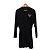 Louis Vuitton Vestido Mini de Algodón con Logo de Cristal LV para Mujeres Negro - vista 3