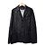 Kiton Herren Blazer aus Lammleder mit Steppung Schwarz - Ansicht 2