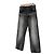 Balenciaga Graue, gewaschene, weite gerade Jeans Braun