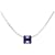 Hermès Colar de Prata Cage Roxo  - vista 2