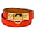 Hermès Bracciale Rival Arancione Pelle