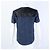 Leinen-T-Shirt mit kurzen Ärmeln und Lederbesatz von Hermès Blau - Ansicht 3