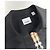 Burberry Camicia Donna Check Point LAPWING Nera in Cotone Nero - vista 14