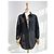 Burberry Camicia Donna Check Point LAPWING Nera in Cotone Nero - vista 6