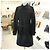 Burberry Abrigo Trench Largo HARBOURNE NEGRO - vista 4