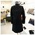 Burberry Abrigo Trench Largo HARBOURNE NEGRO - vista 7