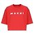 Marni Boxy T-Shirt mit Logo-Detail Rot