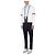 Thom Browne V-Ausschnitt-Cardigan aus Baumwolle Milano Weiß - Ansicht 7