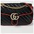 Gucci Borsa a Spalla Incrociata GG Marmont Piccola Nero - vista 2