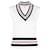 Thom Browne Cashmere RWB Kabelkragen-Weste Weiß - Ansicht 4