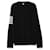 Thom Browne Gestreifter Rundhals-Pullover aus Wolle Schwarz - Ansicht 5