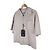Prada Men's Napa Leather Triangular Logo Lambskin Short Sleeve Shirt Jacket Beige Brown