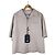 Prada Men's Napa Leather Triangular Logo Lambskin Short Sleeve Shirt Jacket Beige Brown - view 3