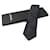 CHANEL silk tie pattern men's Black