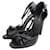 Gucci Schwarze Python T-Strap Schuhe  - Ansicht 1