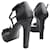 Gucci Schwarze Python T-Strap Schuhe  - Ansicht 4