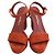Salvatore Ferragamo Sandali in suede rosso mattone Bianco - vista 2