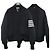 Thom Browne Chaqueta Bombardera Oversized de Plumas de Ganso con Rayas Carbón - vista 13