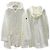 Chaqueta de lluvia Moncler SUIR con parche de logo blanca Blanco