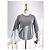 Burberry Meigan Wollkarierter Damenstrickpullover MITTELGRAU Braun - Ansicht 3