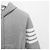Thom Browne Giacca con cappuccio a righe diagonali classiche Marrone - vista 16