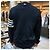 Thom Browne Cardigan in lana merino a righe diagonali blu navy - vista 15
