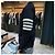 Thom Browne Cardigan in lana merino a righe diagonali blu navy - vista 4