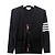 Thom Browne Cardigan aus Merinowolle mit diagonalen Streifen Schwarz - Ansicht 12