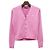 V-Ausschnitt Cardigan aus Bio-Baumwolle mit Acne-Logo - Cameo Pink