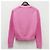 V-Ausschnitt Cardigan aus Bio-Baumwolle mit Acne-Logo - Cameo Pink - Ansicht 11