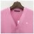 V-Ausschnitt Cardigan aus Bio-Baumwolle mit Acne-Logo - Cameo Pink - Ansicht 12