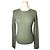 Vince XS Khaki Cashmere Stricktop Braun