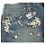 Dolce & Gabbana Falda de mezclilla con apliques de cuentas Azul - vista 4