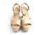 Tory Burch Sandali con piattaforma in vernice beige Marrone - vista 2