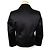 Jil Sander Giacca corta in seta nera con perline Nero - vista 4