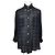 Camicia da uomo a quadri neri Armani Collegioni Nero