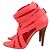 Tory Burch Sandali con tacco e cinturino in pelle rosa acceso - vista 3